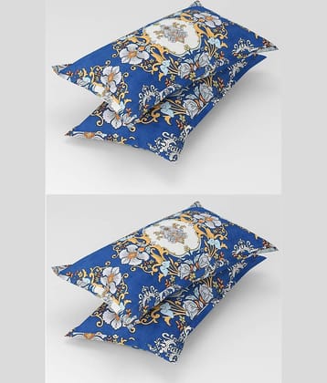 gharsaaz - Pack of 4 Poly Cotton Abstract Printed Standard Size Pillow Cover ( 68.58 cm(27) x 43.18 cm(17) ) - Multi-Colour