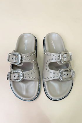 Taylor Swift Slider Sandals - Now in Taupe-36
