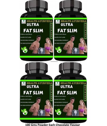 Health Ayurveda Ultra Fat Slim Chocolate Flavour Powder 400 Gm Pack of 4