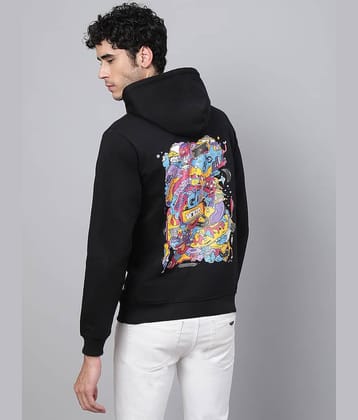 Veirdo - Black Fleece Regular Fit Men's Sweatshirt ( Pack of 1 )