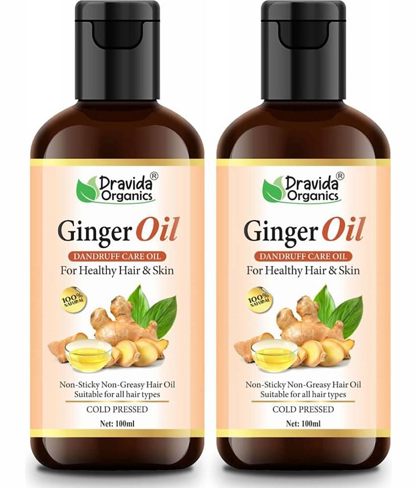 Dravida Organics Jojoba Hair Oil - 100% Pure & Natural for Skin & Hair Oil 100 mL Pack of 2