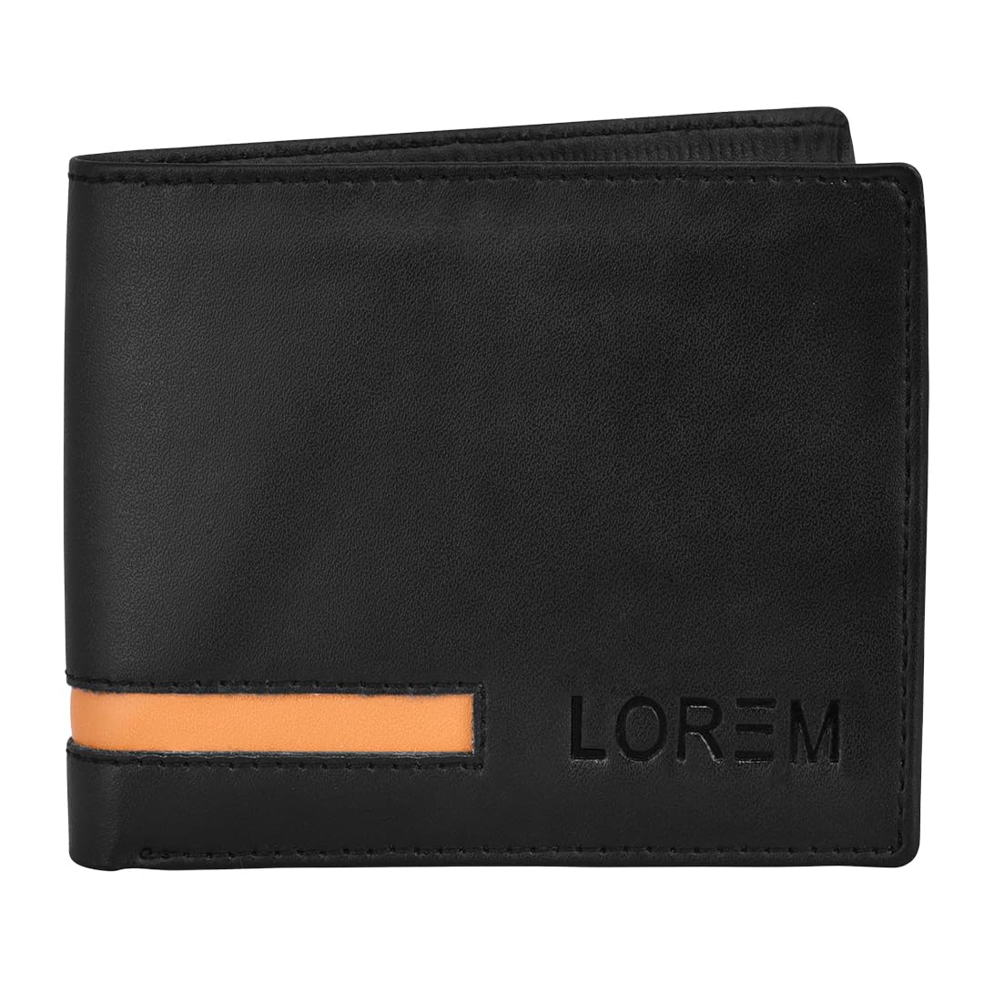 Edition Bi-Fold Premium Faux Leather 3 ATM Card Slots Wallet for Men-B
