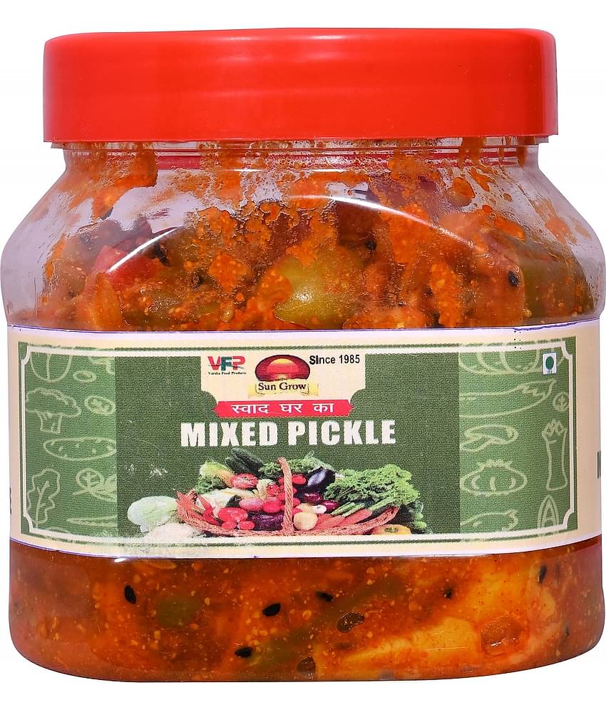 Sun Grow Delicious All in ONE Mixed Veg. Pickle (Real Taste of Pickle) Pickle Jar ||Mouth-Watering Pickle 400 g