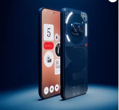 Nothing Phone (2a) 5G (Blue, 12GB RAM, 256GB Storage), Up to 24GB RAM, 6.7" AMOLED Display, 50MP (OIS) + 50 MP, 32 MP Front