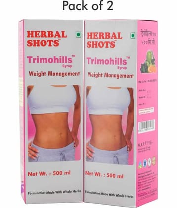 Herbal Hills Trimohills Herbal Shots Liquid 500 Ml Pack of 2