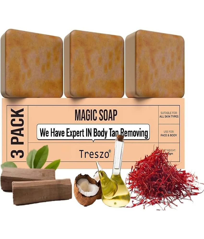 Treszo Beauty Magic Soap 100gm Soap for All Skin Type ( Pack of 3 )