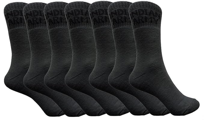 VOICI France Mens Premium Formal Socks calf length Indian army green Color Free Size thick Cotton Towel Fabric - 7