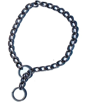 Tame Love Grinded Chrome Platted Training Choke Chain Collar for Small Dog (2.5 ft)