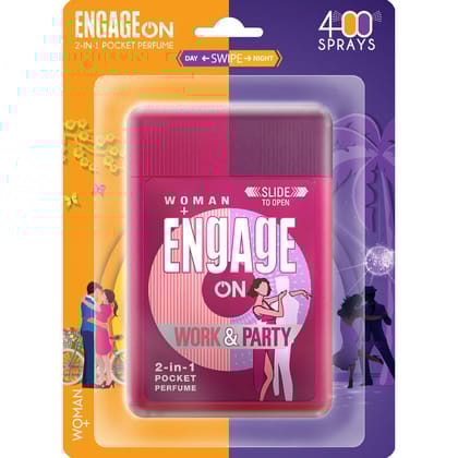 Engage On Work & Party 2 In 1 Pocket Perfume For Women, 28 ml  