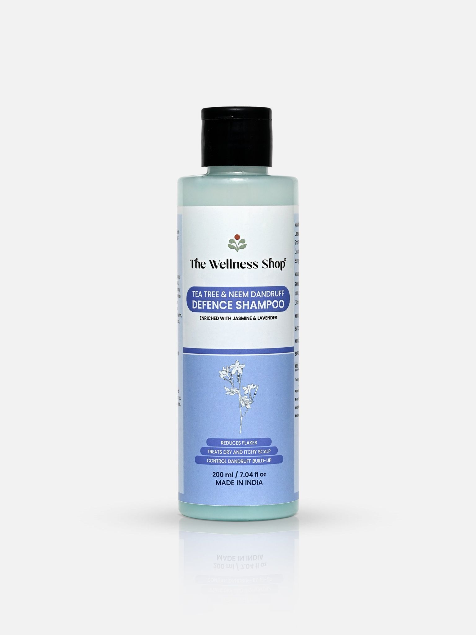 TEA TREE & NEEM DANDRUFF DEFENSE SHAMPOO - DANDRUFF, SCALP ACNE-200ml