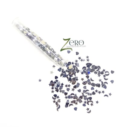 Brand Zero - Metallic Glitters - Silver Color Single Tube
