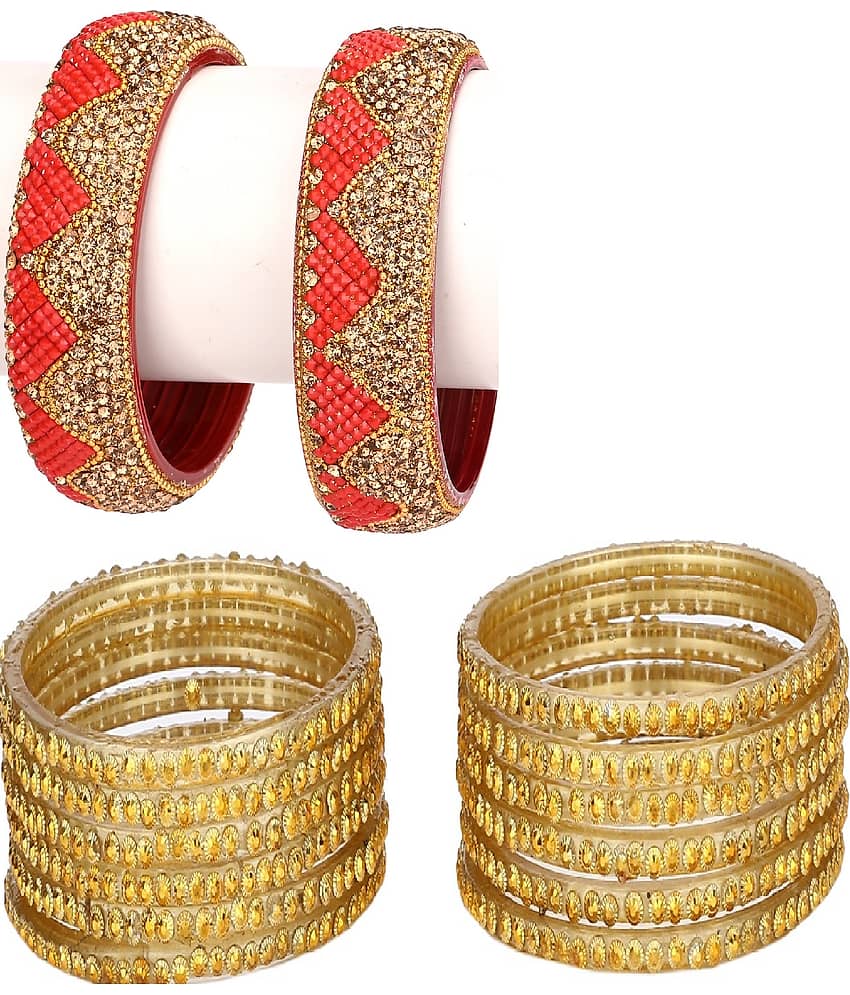 Somil Designer Wedding Fancy Glass Bangle Set For Party, Marriage, Function And Daily Use