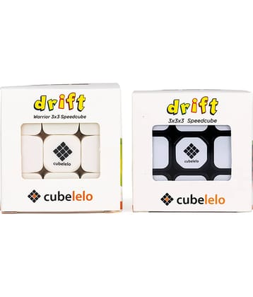 Cubelelo Drift 3x3 Stickerless Cube Puzzle for Kids & Adults Magic Speedy Anti Stress Brainstorming Puzzle Cube (Multicolor) Combo Pack