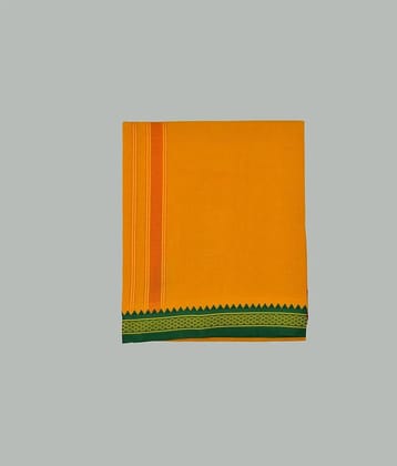 Shyam Handloom Cotton Blend Mens Dhoti Yellow ( Pack of 1 ) - None