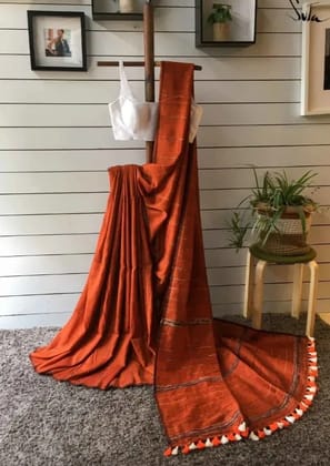 Summer Collection. Khadi  Khesh  Saree. With Blouse Piece Running .... Fabric-Khadi Cotton by Cotton. Soft and Comfortable Quality.