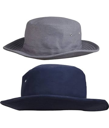 Zacharias Navy Plain Cotton Hats