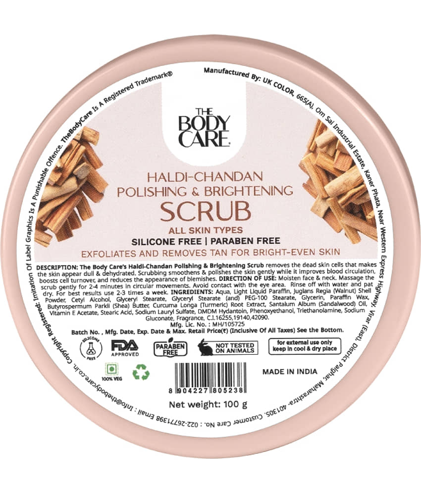 The Body Care Haldi-Chandan Polishing & Brightening Scrub ( 100g)