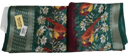 Floral Silk Saree with Blouse