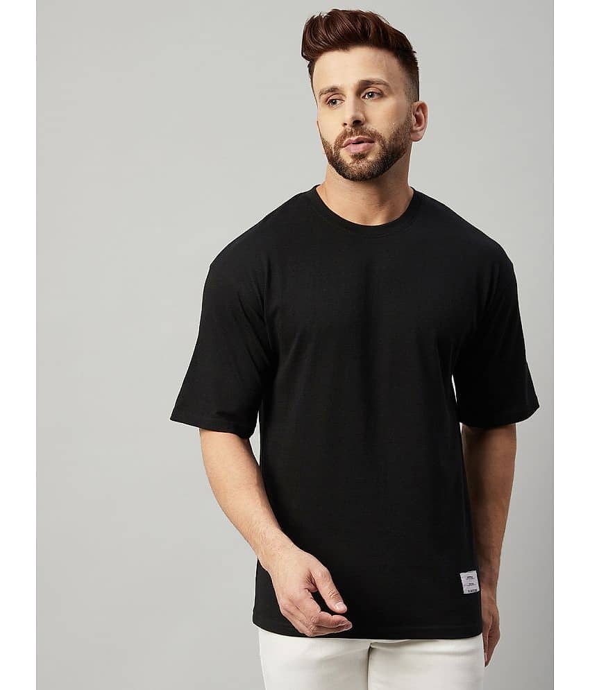 Gritstones Pack of 1 Cotton Blend Regular Fit Men's T-Shirt ( Brown )