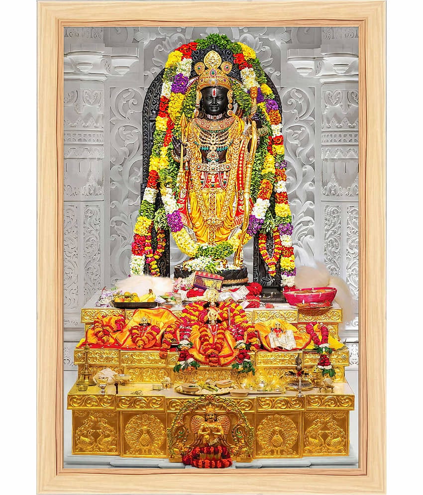 Indianara Religious Ram Lalla Painting With Frame