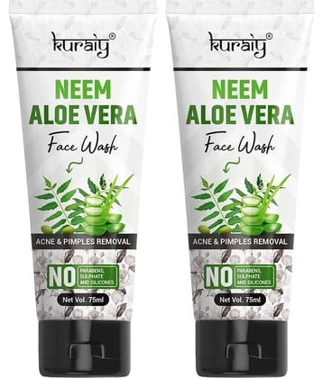 KURAIY Face Wash Cream With Natural Deep Moisturizing Face wash Tube pack of 2