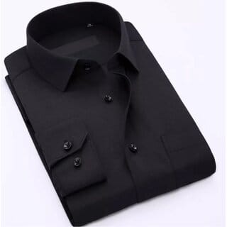 Baleshwar Men Black Solid Formal Shirt (Pack of 2 )
