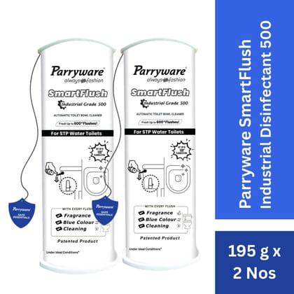 Parryware SmartFlush In-Cistern Automatic Toilet Bowl Cleaner - Industrial Disinfectant 500 I Lasts upto 600* Flushes | 99.9% Disinfection | Cleans after every flushes | FCSF0603