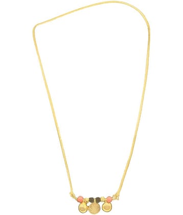 SHANKH-KRIVA - Golden Mangalsutra ( Pack of 1 )