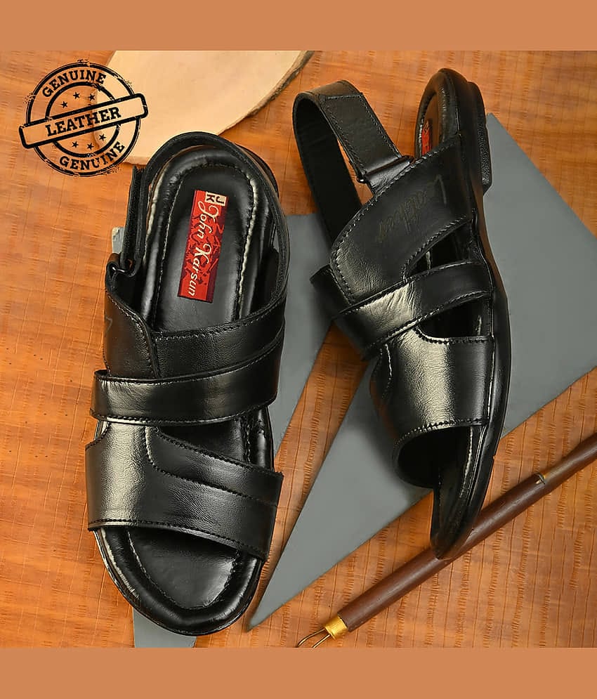 John Karsun - Black Men's Floater Sandals