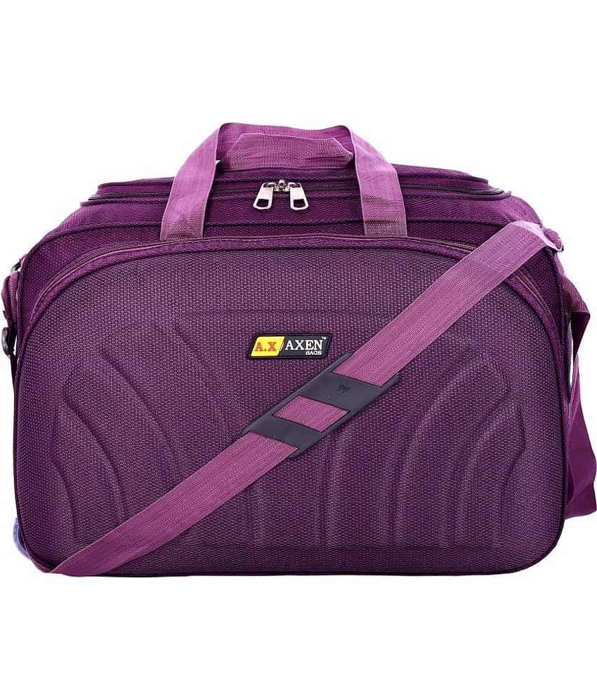 AXEN BAGS - Purple Polyester Duffle Bag
