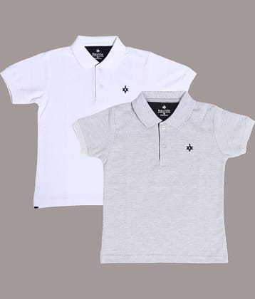 NEUVIN Pack of 2 Baby Boys Cotton Blend Polo T-Shirt ( Multi )