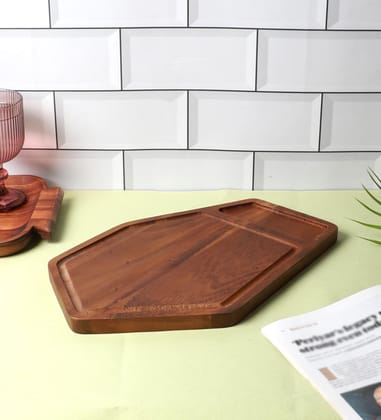 NATURALLYOURS WOODENWARES - Hexagon Board (L-35 X W-23 X H-2 CM)
