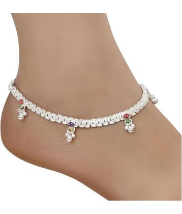 AanyaCentric - Silver Anklets ( Pack of 1 )