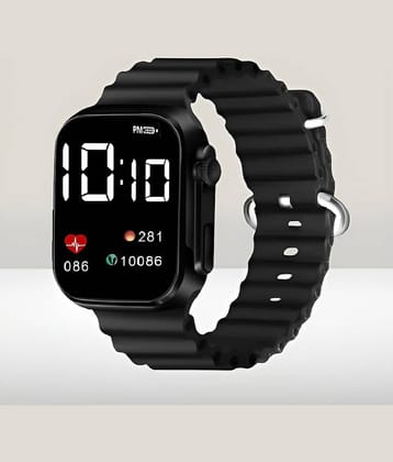 Cosmic Black Silicon Digital Men's Watch