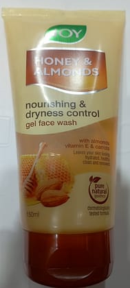 Joy honey & almonds nourishing & dryness cantrol gel face wash 
