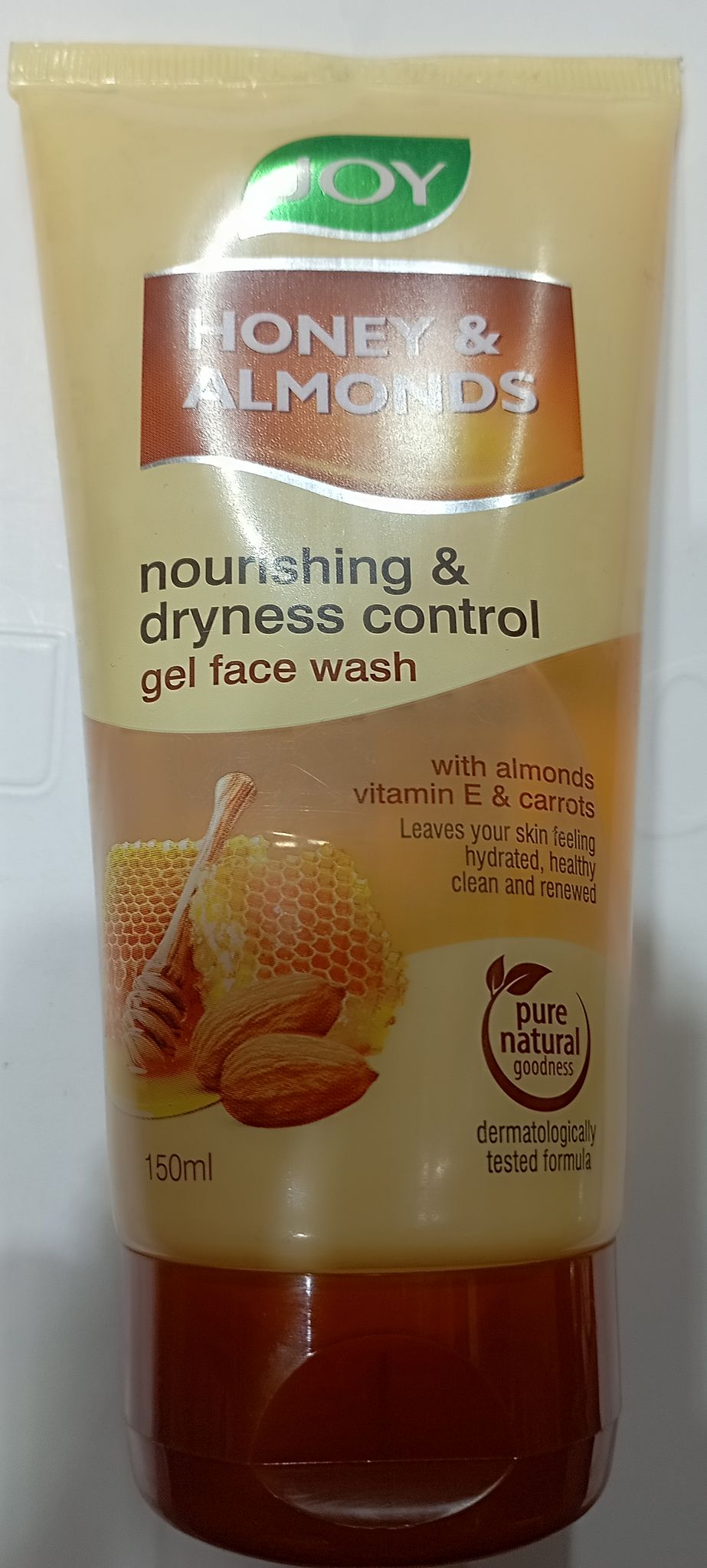 Joy honey & almonds nourishing & dryness cantrol gel face wash 