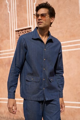 DENIM SHIRT-L / Indigo