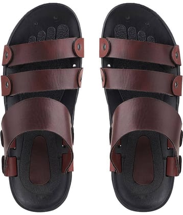 Secritas - Brown Men's Leather Slipper
