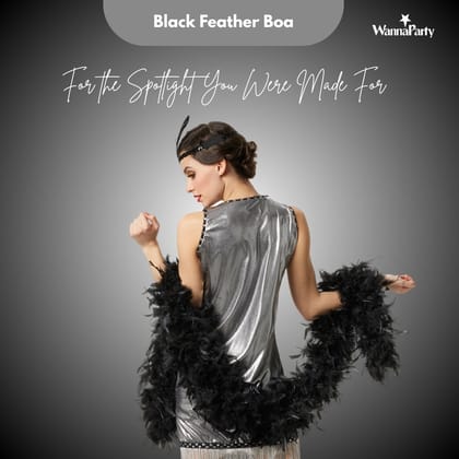 Feather Boa Black