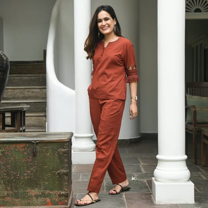Caramelo Co-ord Set-XS