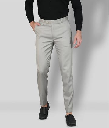 SAM & JACK - Light Grey Polycotton Regular - Fit Men's Chinos ( Pack of 1 )