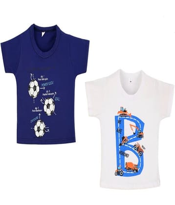 s muktar garments Pack of 1 Boys Cotton T-Shirt ( Multicolor )