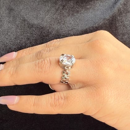 Vs sterling silver cocktail ring 125-9