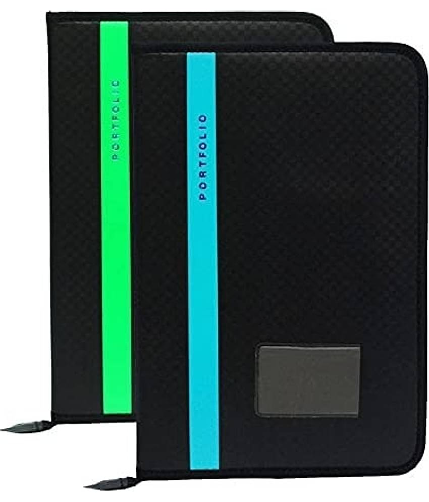 File Folder Leatherette Material Professional File Folders for Certificates, Documents Holder, Card Holder, Cheque Book Holder with 20 Leafs (Size-FS, File Folder