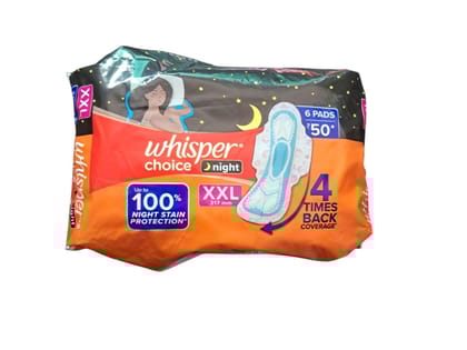 WHISPER CHOICE NIGHT XXL 6PAD