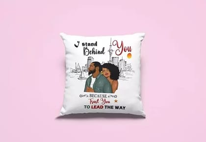 Arni Arts Couple Trust Partner Cushion Cover 12x12 Inch