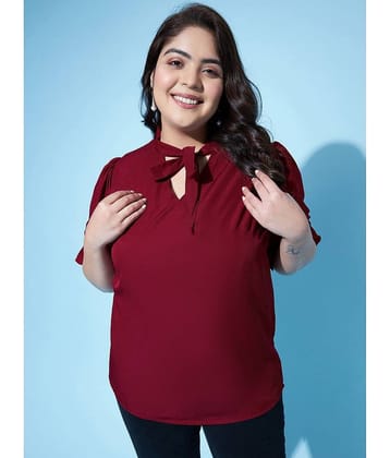 AUSTIVO Women's Viscose Regular Top ( Maroon )
