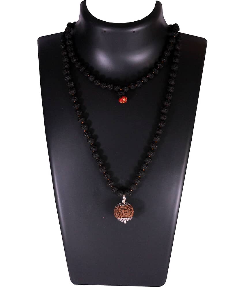 NIVARAN - 6 Mukhi Rudraksha Pendant With Chain ( Pack of 1 )