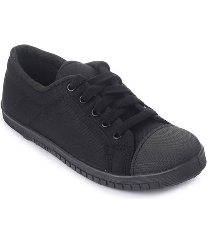 Footfun By Liberty  Boy Black School Shoes