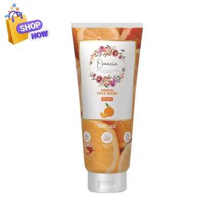 Orancia Herbal Face Wash 100ml | With Cucumber, Aloe Vera, and Glycerin| Helps reduce & prevent pimples | Natural | Herbal | Paraben-free